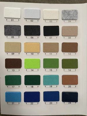 150gm Agulha de poliéster colorida de 1mm-4mm Punchado Filtro de tecido não tecido para revestimento