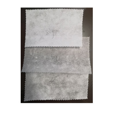 Gaoxin 25G Hard Chemical Bond Não tecido bordado de apoio de entrelaçamento para cor branca