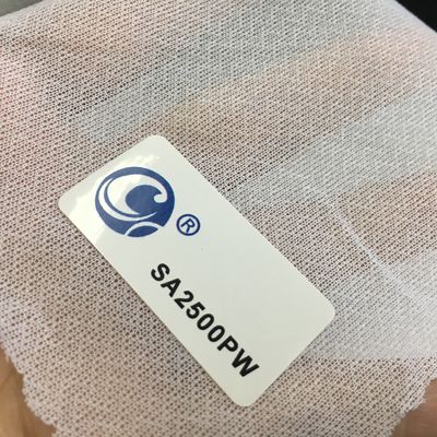 150 cm Largura Tricote circular tecido Fusível entrelaçamento para GAOXIN SA2500 em branco puro