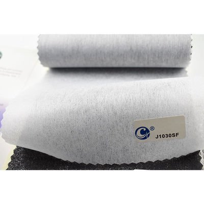 16-100gm Poliéster Duplo Ponto Interlinings Fusíveis Finos Não Tecidos com Adesivo