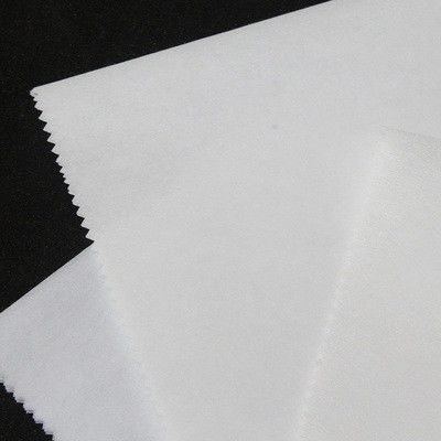 16-100gm Poliéster Duplo Ponto Interlinings Fusíveis Finos Não Tecidos com Adesivo