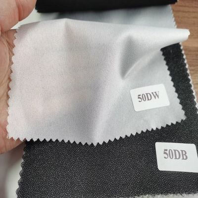 Vestuário Fusão Interlinings Linings GAOXIN Fusível tecido de poliéster 40gsm /-2g Largura personalizada