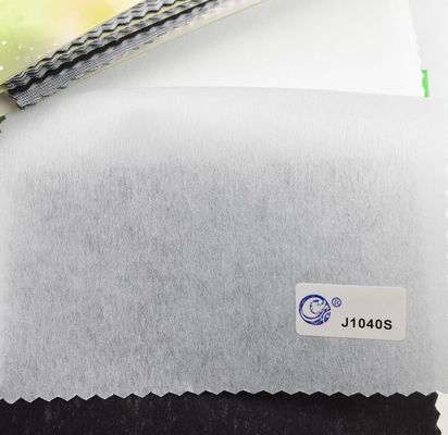 Tecido não tecido de 100% poliéster de bordados suaves para vestuário com interface de fusão