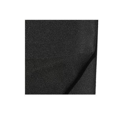 Tecido preto 100% poliéster tricot de algodão de malha de malha