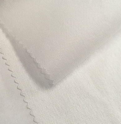 Interlinings de poliéster com dois pontos bordados, não tecidos, para revestimento de vestuário