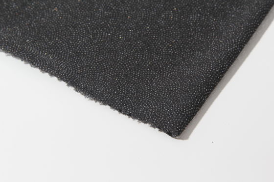 Tecido preto 100% poliéster tricot de algodão de malha de malha