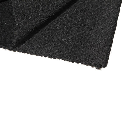 Tecido preto 100% poliéster tricot de algodão de malha de malha