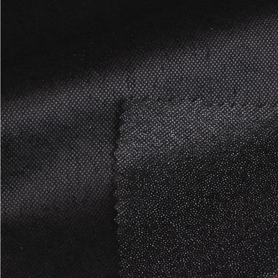 Gaoxin PA/PES Interlining de fusão não tecida para vestuário Duplo ponto preto 90-200cm Largura