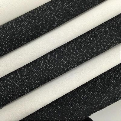 Interlining de cetim não tecido para enrolar tricô dentro branco preto cinza
