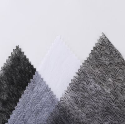 Interlining de cetim não tecido para enrolar tricô dentro branco preto cinza